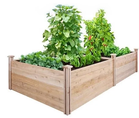 cedar raised garden bed