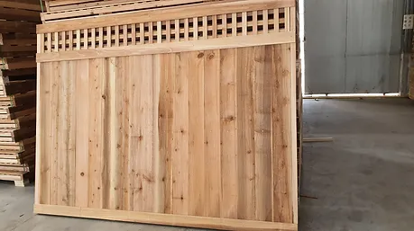 cedar fence panel